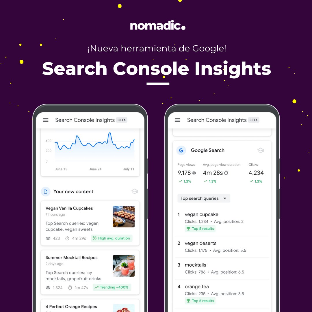 nomadic_agency's tweet photo. Google lanza una nueva herramienta SEO para identificar la relevancia de tu contenido 👉 Search Console Insights

Si aún no probaste esta herramienta, te recomendamos ver más info aquí 👉 https://t.co/il5A1qSux3

#SEO #Google #Marketing https://t.co/3LVQCqI6LR