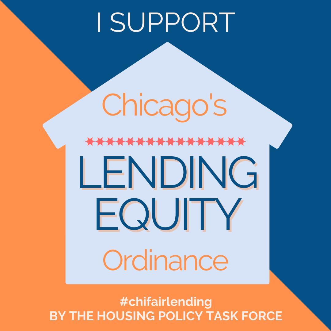 It’s time for banks to give Black &amp; Brown families equal access to homeownership and generational wealth-building. The City’s new #lendingequity ordinance will publish lending data from Chicago’s largest banks &amp; require an annual public hearing to hold banks accountable.