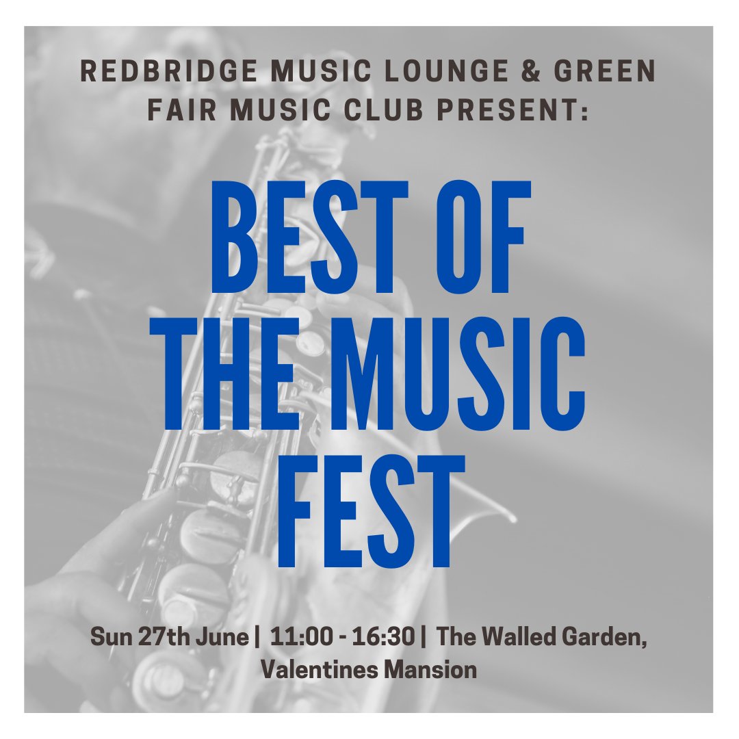 Even more live music to sink our teeth into. This Saturday, <a href="/redbridgemusic1/">redbridgemusiclounge</a> at <a href="/ValMansion/">Valentines Mansion & Gardens</a> park 🎉

<a href="/RedbridgeLive/">Redbridge Council</a>