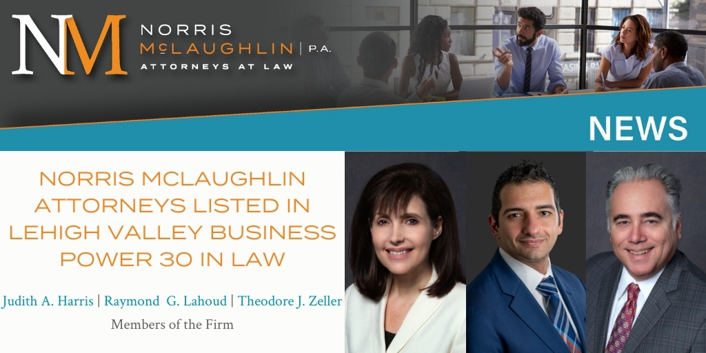 We are proud to announce that three of our attorneys, Judith A. Harris, Ray Lahoud, and Ted Zeller, have been included in the <a href="/LVB_com/">Lehigh Valley Business</a> 2021 “Power 30 in Law” listing!

Read more on our news page! hubs.li/H0QQFlB0

#Attorney #Lawyers