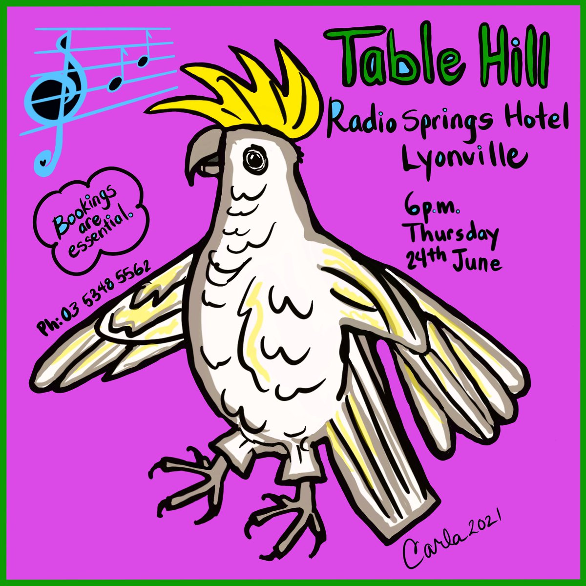 TableHill's tweet photo. We'll be playing @ Radio Springs Hotel, #Lyonville, 24th of June, 6 p.m. It's Thai Night Thursday! For bookings ph: 03 5348 5562 #music #Memphis #Mississippi #MississippiDelta #DaylesfordVictoria #folkmusic #Australia #RadioSpringsHotel #folkblues #AmericanaMusic #RootsMusic https://t.co/YbrpMYXJZP