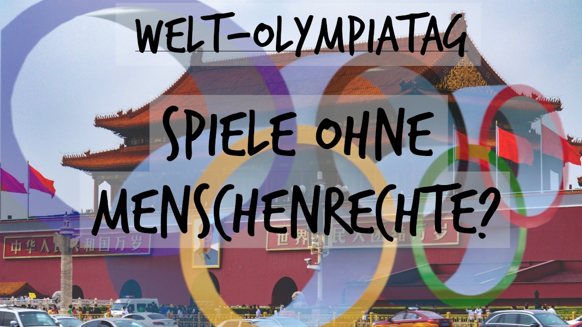 Am "Welt-Olympiatag" sollte eine zentrale Frage zu den Pekinger Winterspielen 2022 nicht vergessen werden: Werden wir gewissenlos mitwirken, wenn die chinesische Führung mit einer großen Inszenierung die dortige brutale Unterdrückung übertünchen und leugnen will?