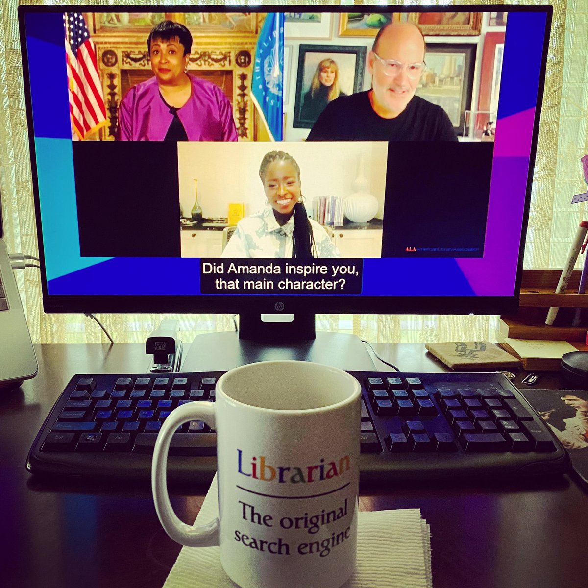 ALA Annual Conference starts today!! Kicking off the day with Librarian of Congress Dr. Carla Hayden, poet and author Amanda Gorman and author/illustrator Loren Long!! 😍📚 #alaac21 #authorsaremyrockstars #librarylife