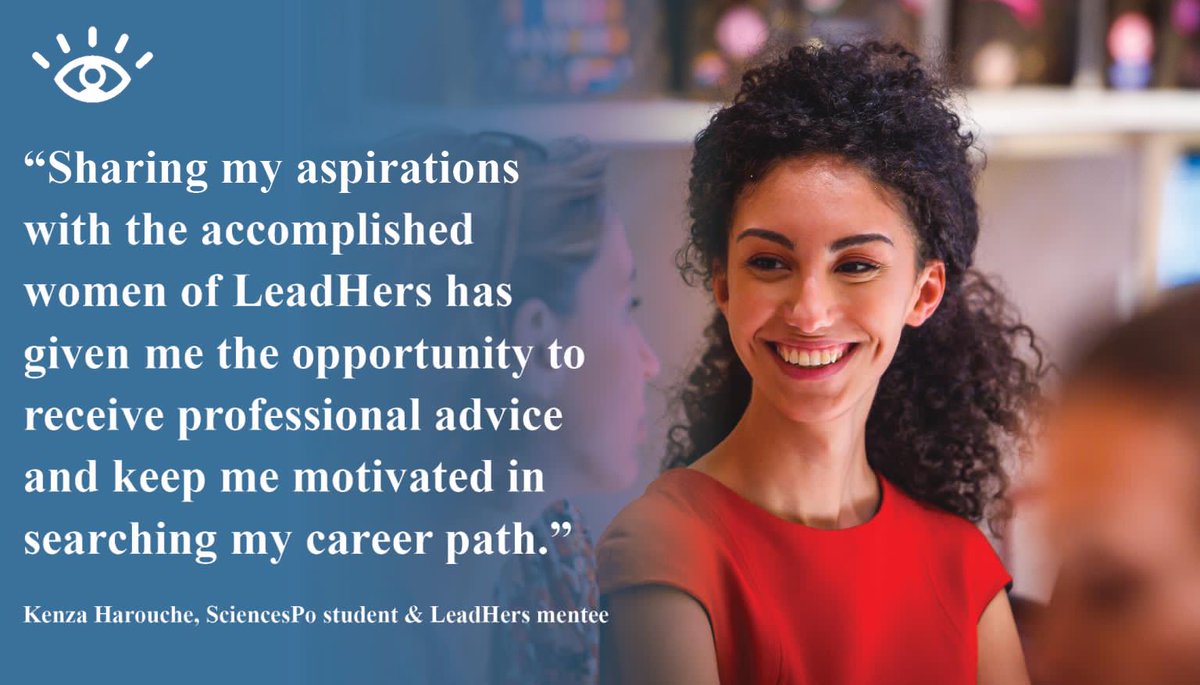 Lead_Hers's tweet photo. 🎓 Mentorship story 🎓

Kenza Harouche, a master student at Sciences Po, attended a dinner organised by LeadHers over a year ago with lead speaker @CorinneVigreux, the co-founder of TomTom and Codam College.

#Thread https://t.co/o8s4Srnu43