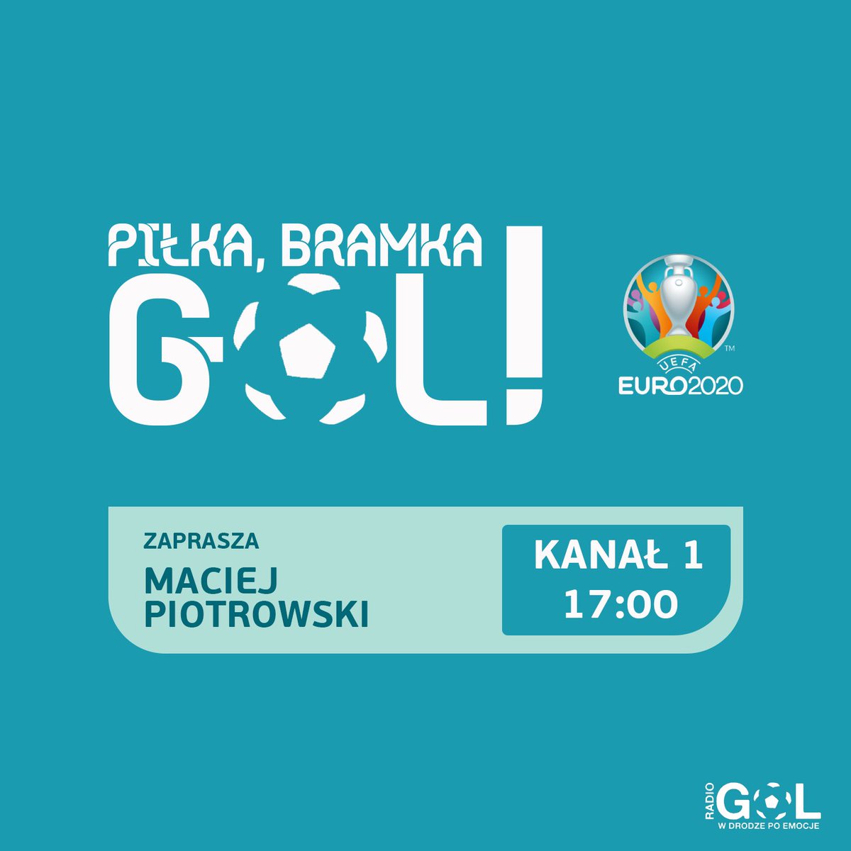 Radio_Golpl's tweet photo. ⚽🌍 Piłka, bramka, GOL!
🎤 #GOLonLINE
⌚ 17:00
🎙️ Maciej Piotrowski
📻 https://t.co/JFE9P5MOo2

Zapraszamy na studio przed dzisiejszymi meczami. Miejmy nadzieję, że będzie to dobry wieczór dla "Biało-czerwonych"!

#RadioEuroGol #EURO2020 #PolskaGUUUROM https://t.co/QaQxhQ1ypC