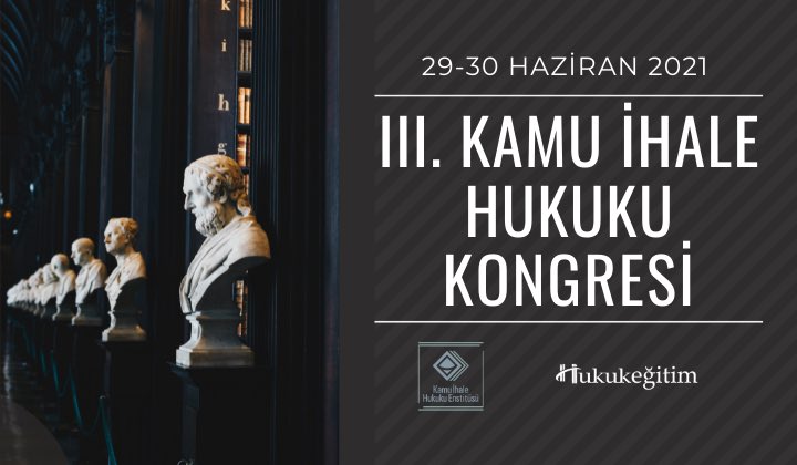 3. Kamu İhale Hukuku kongresi <a href="/ihalehukuku/">Kamu İhale Hukuku Enstitüsü</a> tarafından @EgitimHukuk katkılarıyla gelecek hafta çevrimiçi gerçekleşecek. 

Hem editörlerindenim hem de konuşacağım. 

İlgisi olanlara duyurmuş olayım.