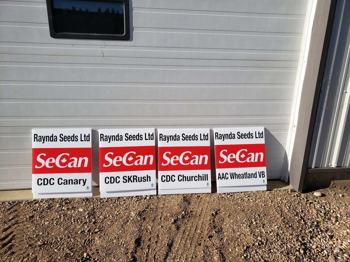 rayndaseeds's tweet photo. Some new field signs have arrived. Thanks SeCan https://t.co/kSQNwhQ3LY