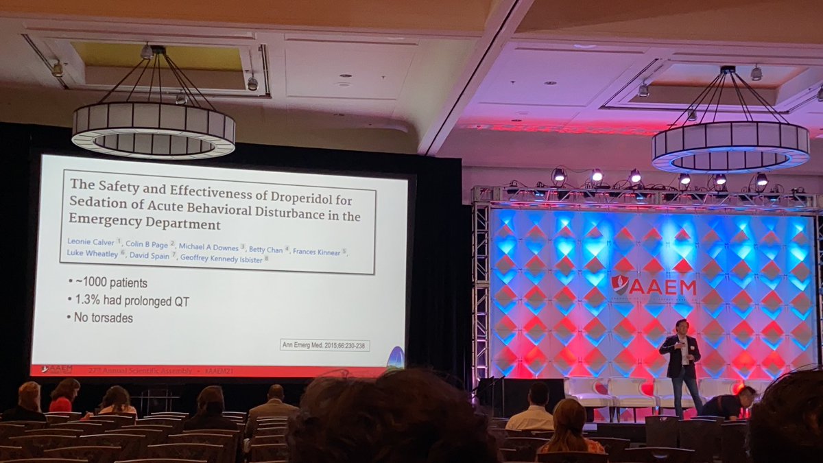 #BreveDulce speaker Dr. Bruce Lo welcoming back an old friend — Droperidol. Join us in Grand EF for the discussion at #AAEM21 #FOAMed <a href="/aaeminfo/">AAEM</a> <a href="/AAEMRSA/">AAEM/RSA</a>