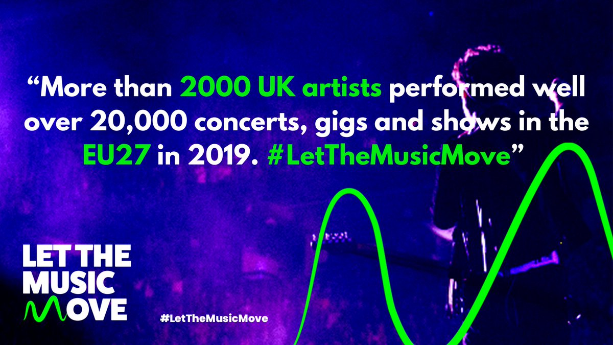 I am proud to stand behind the #LetTheMusicMove campaign which urges the UK Government to take action to support the future of the music industry, and mitigate the Brexit-related impacts of restrictions, costs and delays on European touring.