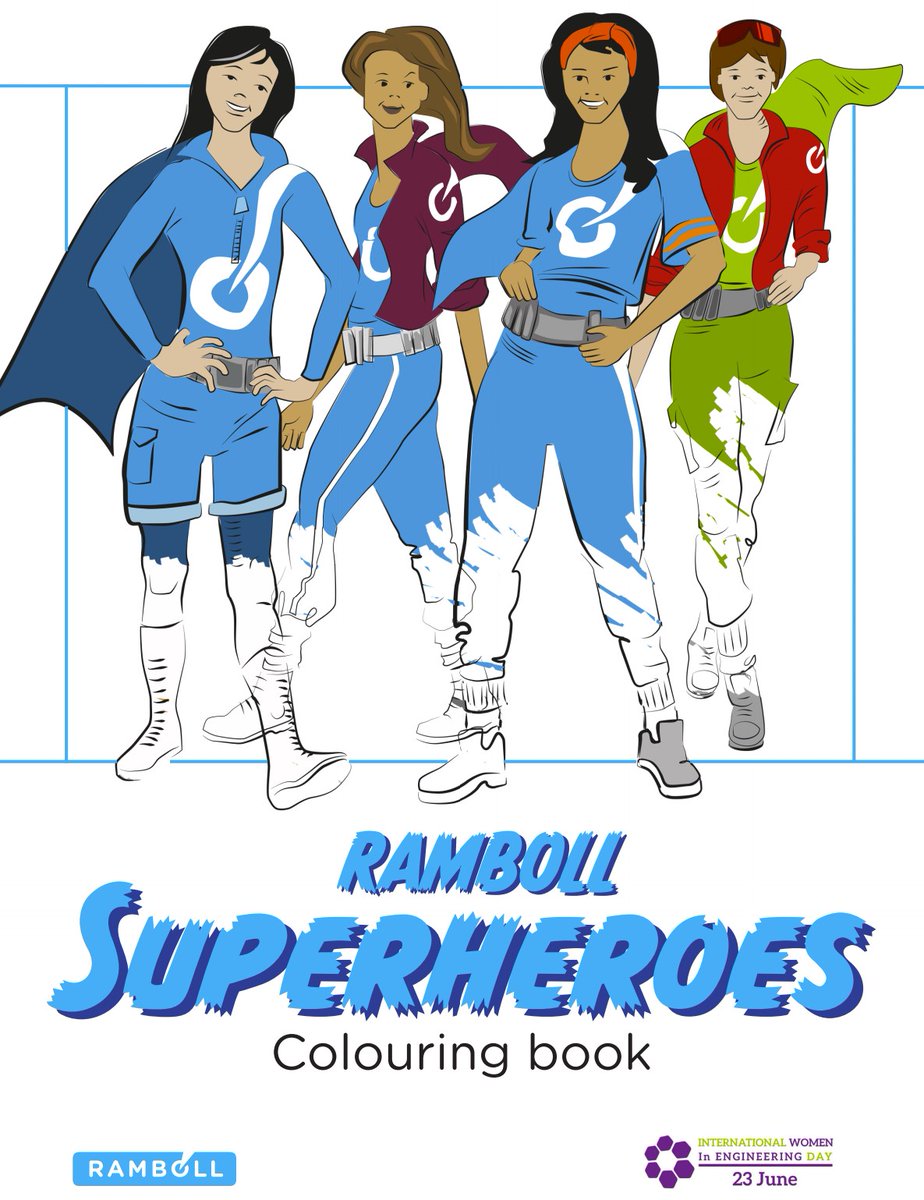 BAS_News's tweet photo. Time to get creative this #INWED21! BAS Technical Advisor @ramboll have created the #Superheroes colouring book to celebrate #EngineeringHeroes this International Women in Engineering Day (Including a page featuring BAS #DiscoveryBuilding!) Download here: https://t.co/dKCRRfLZ3F https://t.co/DPuZ29QP4U