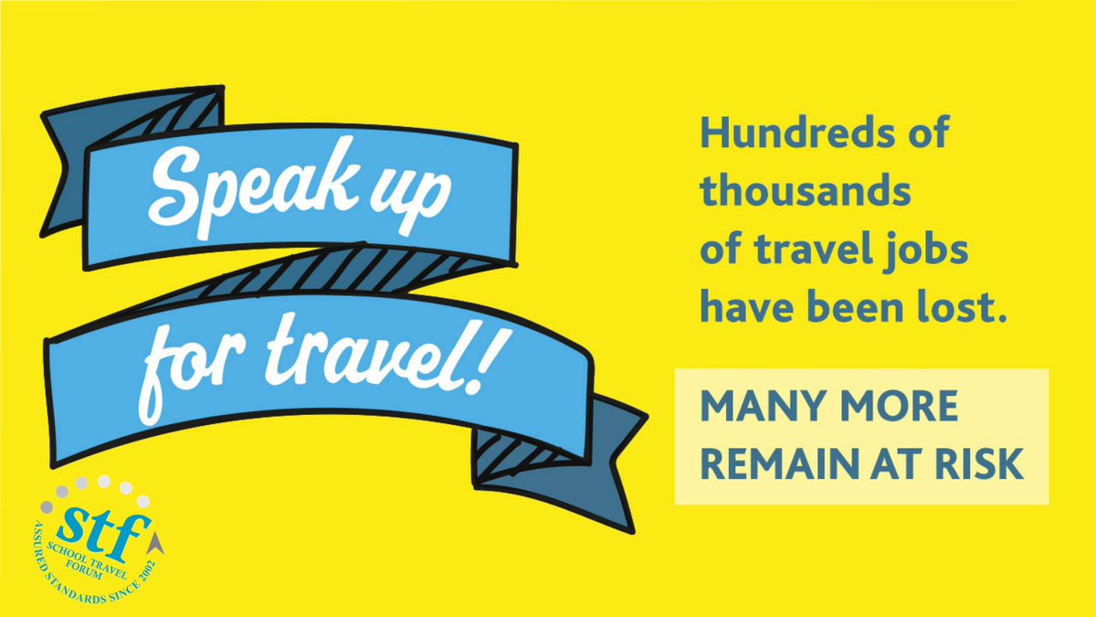 Our members are specialist school travel providers. They hold the LOtC Quality Badge, are externally audited and face rigorous checks. They have been without income for 16mths. We must act now if we want safe #schooltrips to continue. @Jesse_Norman @RishiSunak #traveldayofaction