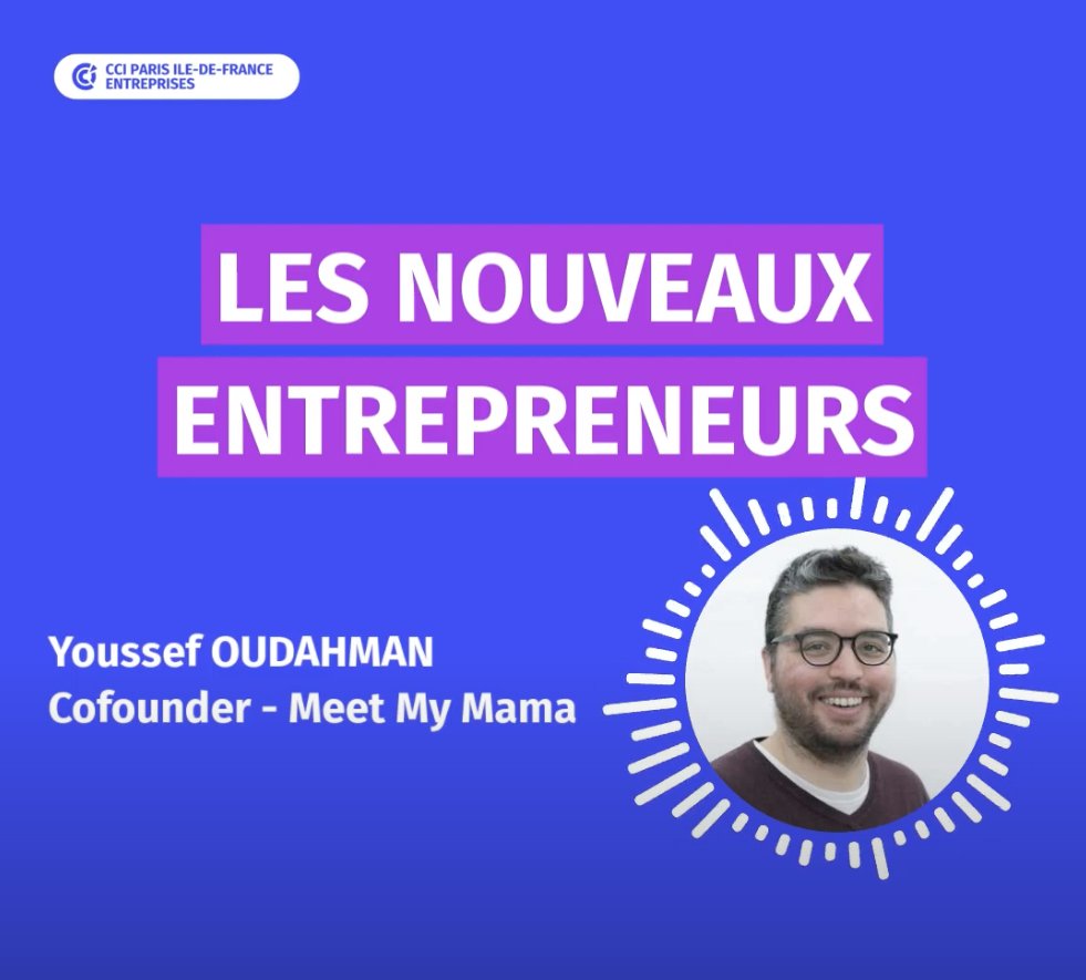 meetmymama's tweet photo. [Podcast 🎧] Youssef dans le podcast de la @CCI_Paris_IdF , dédié à l'entrepreneuriat ! 💪

👉 https://t.co/2hzkeAn2hx

MERCI beaucoup à vous @CCI_Paris_IdF����

#entrepreneuriat #entrepreneuriatsocial #podcast https://t.co/W06LljUPel
