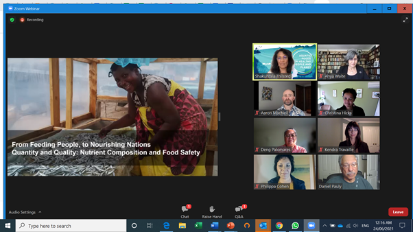 'From feeding people to nourishing nations. Moving from quantity to quality and recognising the many values of fish including fish nutrients'  #FishNutrients #Worldfish with @trinidad1949 and Prof Daniel Pauly 
@UBC @PipCohen @ChristinacHicks