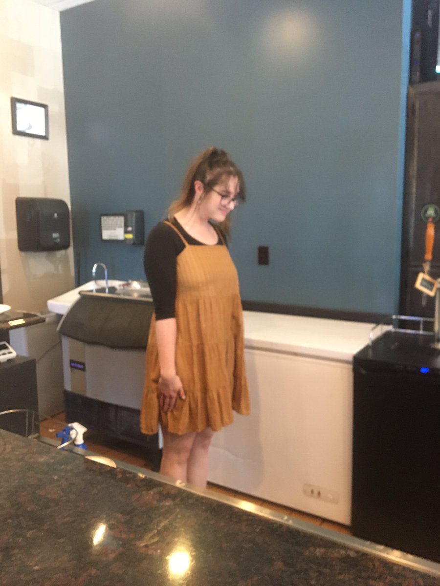 Sloan posing as my abnormally straight banana