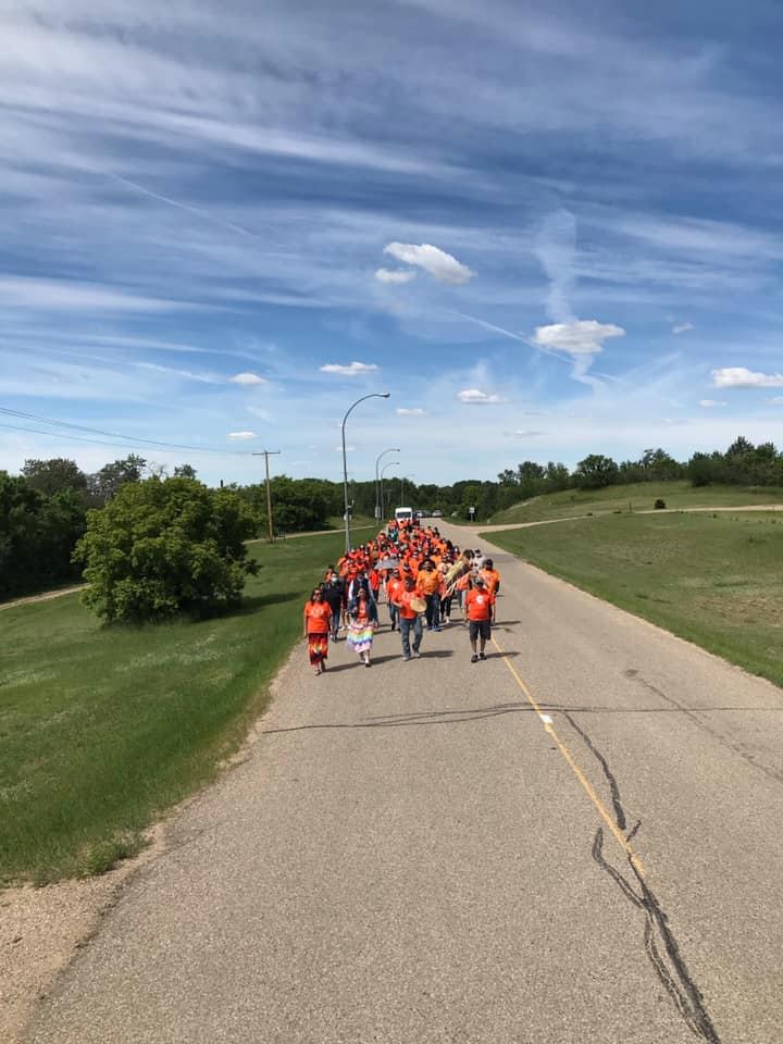 On June 21, we joined the Whitecap Dakota First Nation Walk to Honor the Missing Children (215). AFN National Chief Candidate Reginald Bellerose walked with Chief Darcy Bear &amp; council, students, staff &amp; community members. 

Common Agenda United Vision 2021

#ElectNCBellerose2021