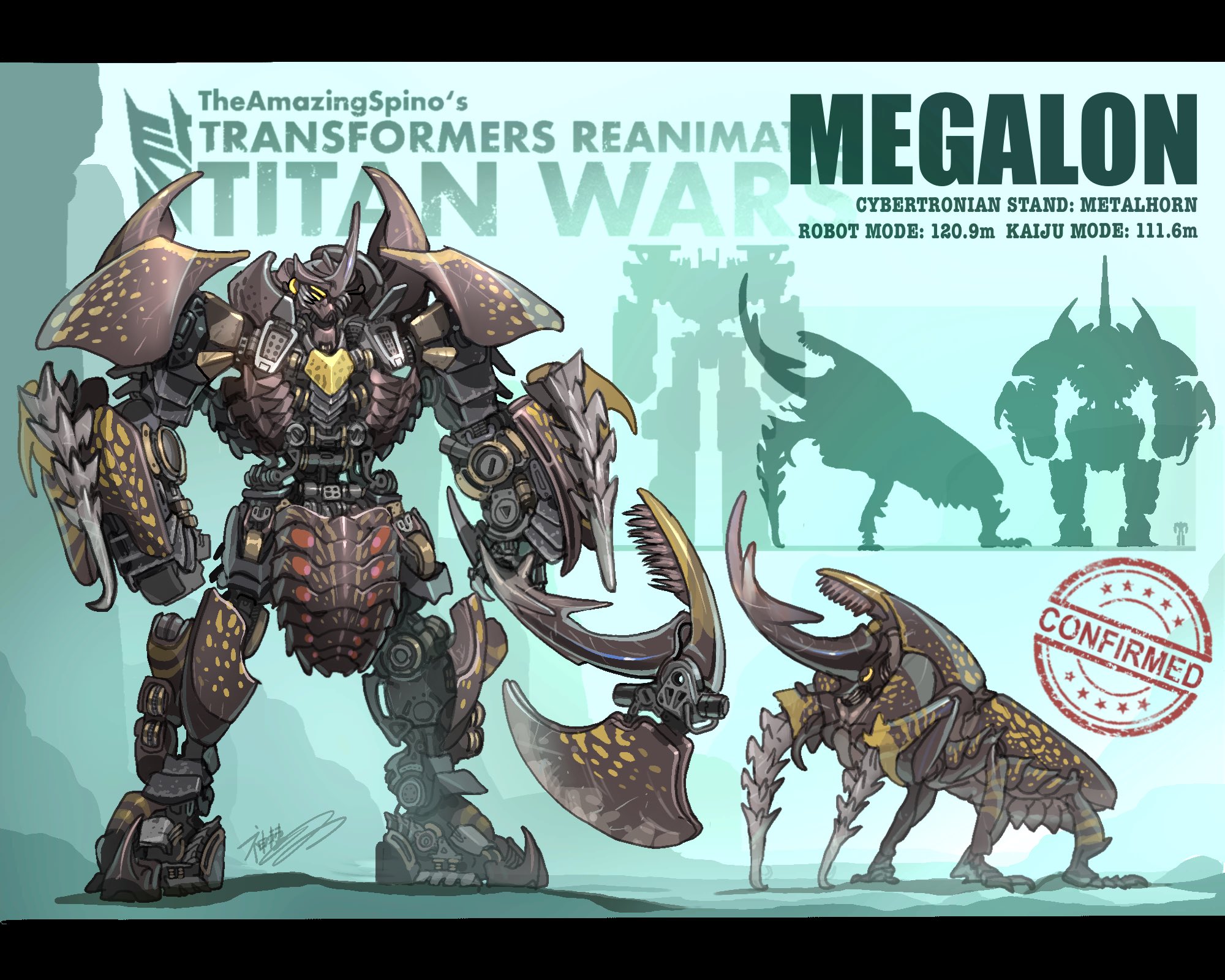 COMMISSION CLOSE on X TFRA TITAN WARS Been the strongest and toughest Titan Megalon can easily lift up other titans like 10 000 ton Baragon and defend itself from attacks like Godzilla s atomic ray