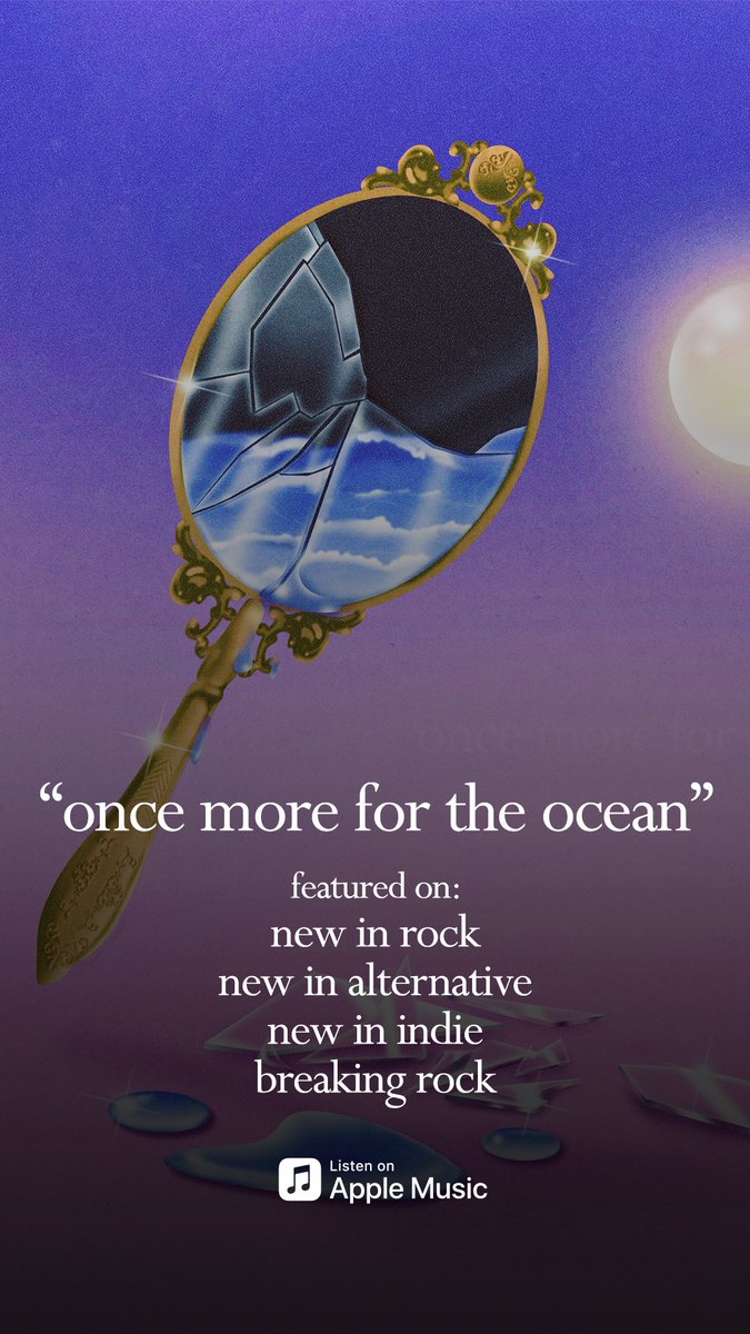 Yesss “Once More For The Ocean” on the <a href="/AppleMusic/">Apple Music</a> playlists!! Shout out to to <a href="/SteveUknuis/">Steve</a> :)))) 

ffm.to/oncemoreforthe…