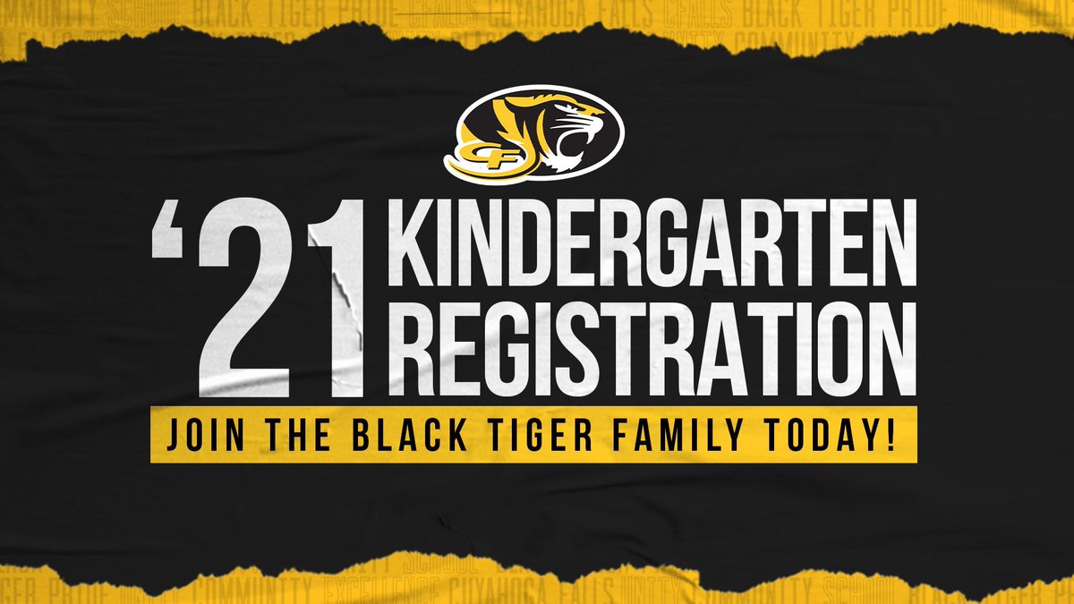 CFallsPrice's tweet photo. Join the Black Tiger Family! Kindergarten registration for the 2021-22 school year is now taking place.

Learn more here: https://t.co/aUC5nQ6H42 https://t.co/j1R7ciTJhK