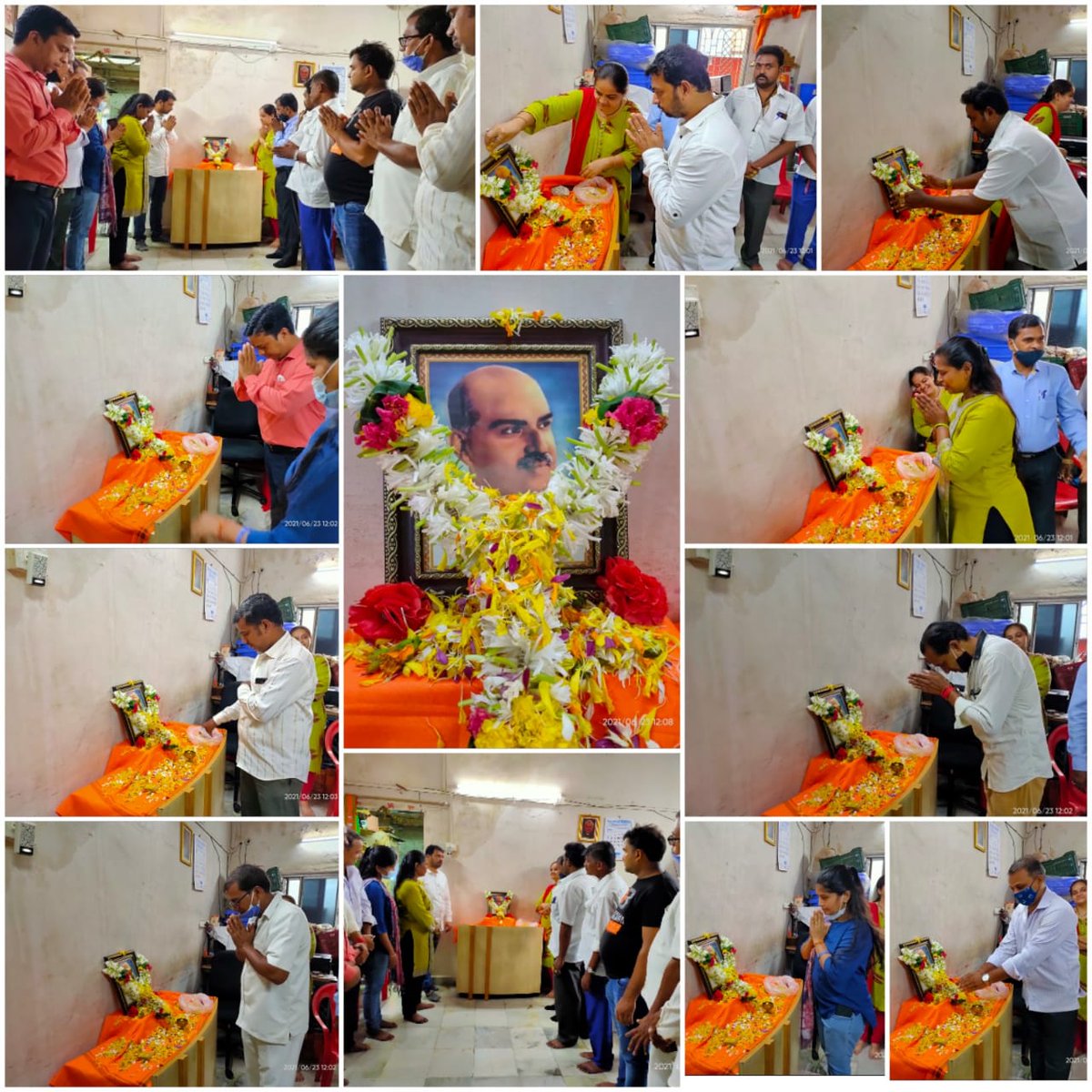 nityagajendran's tweet photo. Remembering DR.Shyama prasad mukherjee on his Punya Tithi Ward 151 @bjp4mumbai @poonam_mahajan https://t.co/N5aeEt9kfq