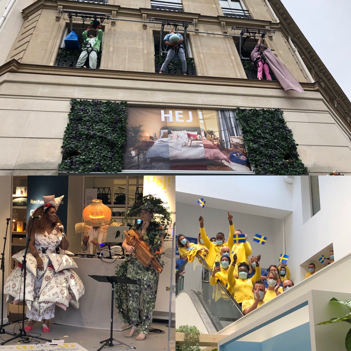 Un nouveau coup de cœur suédois à Paris 🇸🇪🇫🇷Belle inauguration @ikea_France à 144 rue Rivoli! #IKEADecoration #ParisCentre