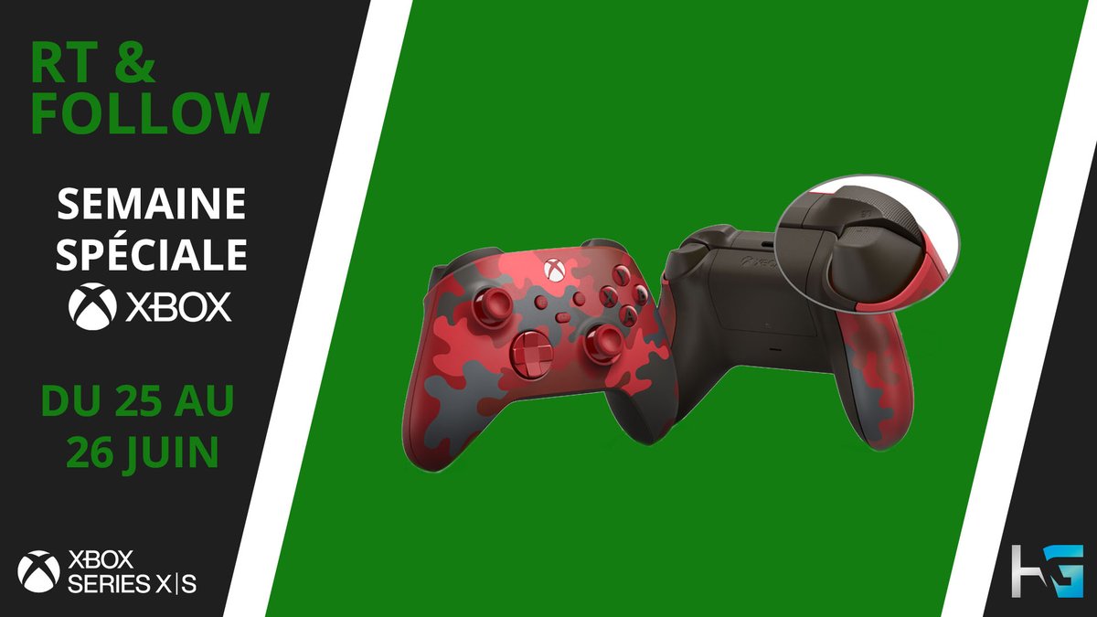 HypergamesA's tweet photo. Anniversaire Hypergames 🔟🎂
#Concours 🔥
Tentez de remporter 1 manette Camo DayTrike.
Au total 1 gagnant.
Pour participer :
✔️Follow @HypergamesA
✔️RT le tweet
TAS le 26/06 à 17h
👉https://t.co/MLPbqUnDWm https://t.co/3ri74Im2jg