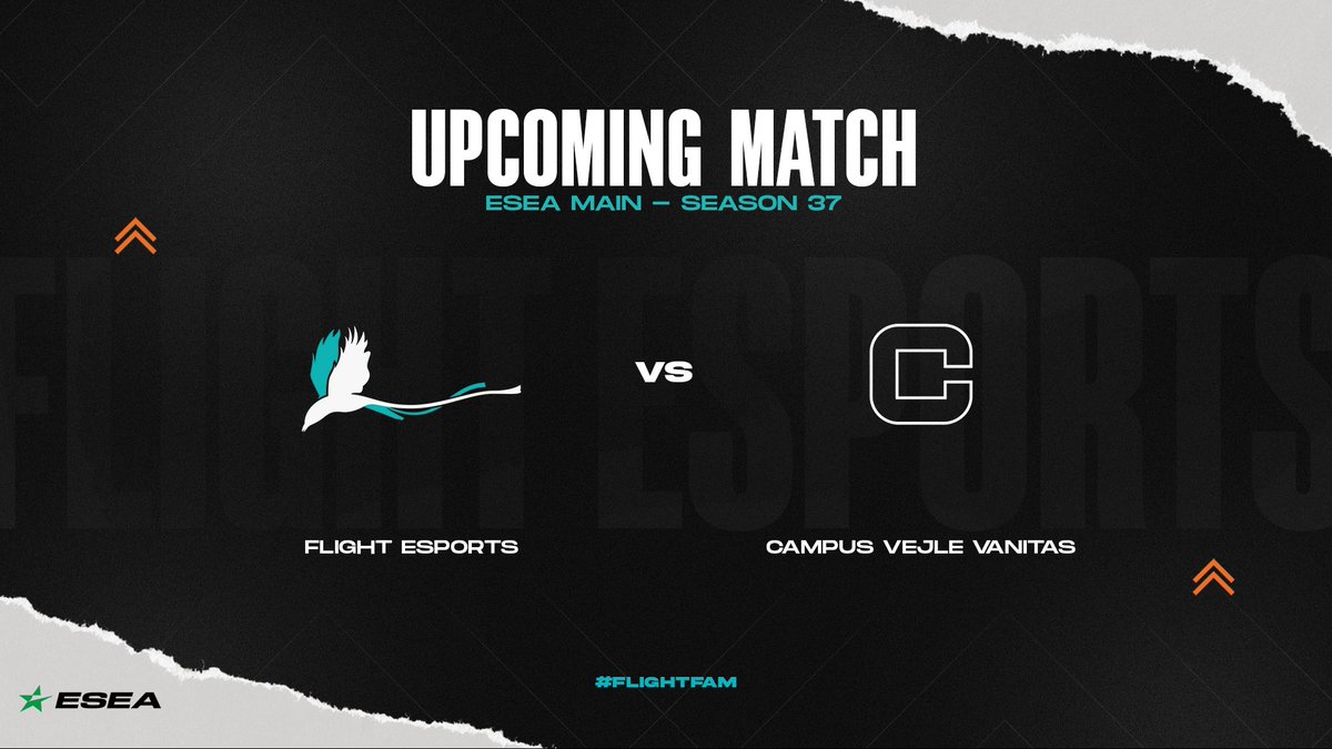 Looking to secure our <a href="/ESEA/">ESEA League</a> Main spot for next season tonight!

🆚️ <a href="/CampusVejle/">Campus Vejle Sportscollege</a> Vanitas
⏰ 20:00 BST
🗺 Inferno

#FlightFam🐦