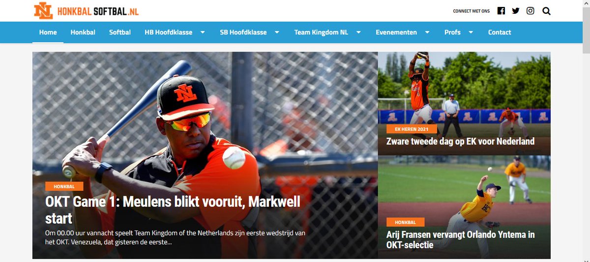 We zijn live! Al het nieuws over tophonkbal en topsoftbal uit het Koninkrijk volg je vanaf vandaag op honkbalsoftbal.nl! Dat betekent dat je vanaf nu al het nieuws over het OKT en de EK's softbal voor mannen en vrouwen daar vindt!
