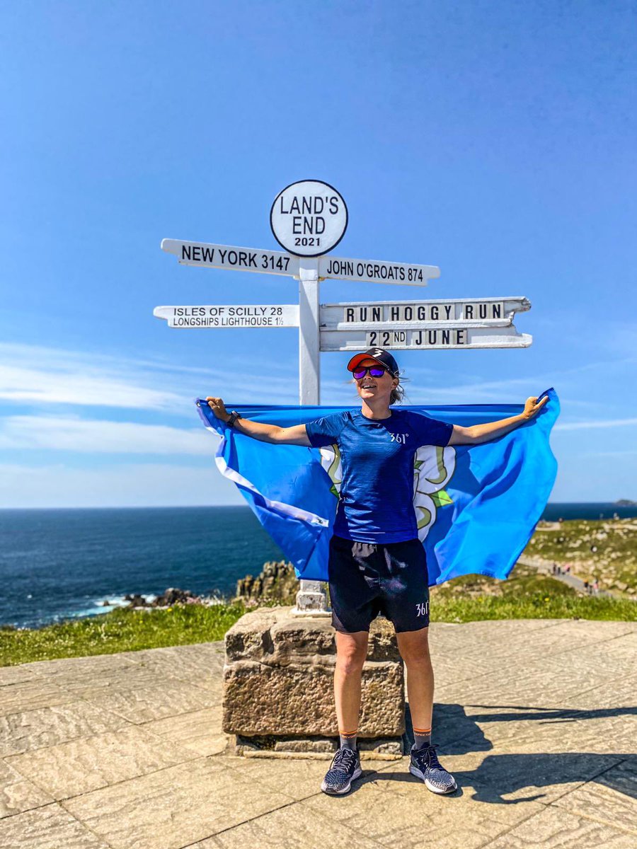 vic8877's tweet photo. I did it! 💪 I ran the whole length of the country from John o groats to lands end. When I arrived at lands end I bumped into this legend  @LeannehallSGK who was my old Doncaster Belles manager when I was 16 so many years ago! #DBLFC #ENGLANDLEGEND https://t.co/FUseBKGHmu