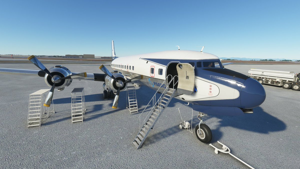 CircusGumbo's tweet photo. Enjoying the PMDG DC6 Cloudmaster for MSFS 2020 #PMDG #DC6 #PMDG_DC6 #msfs2020 https://t.co/q34fMcPMfg