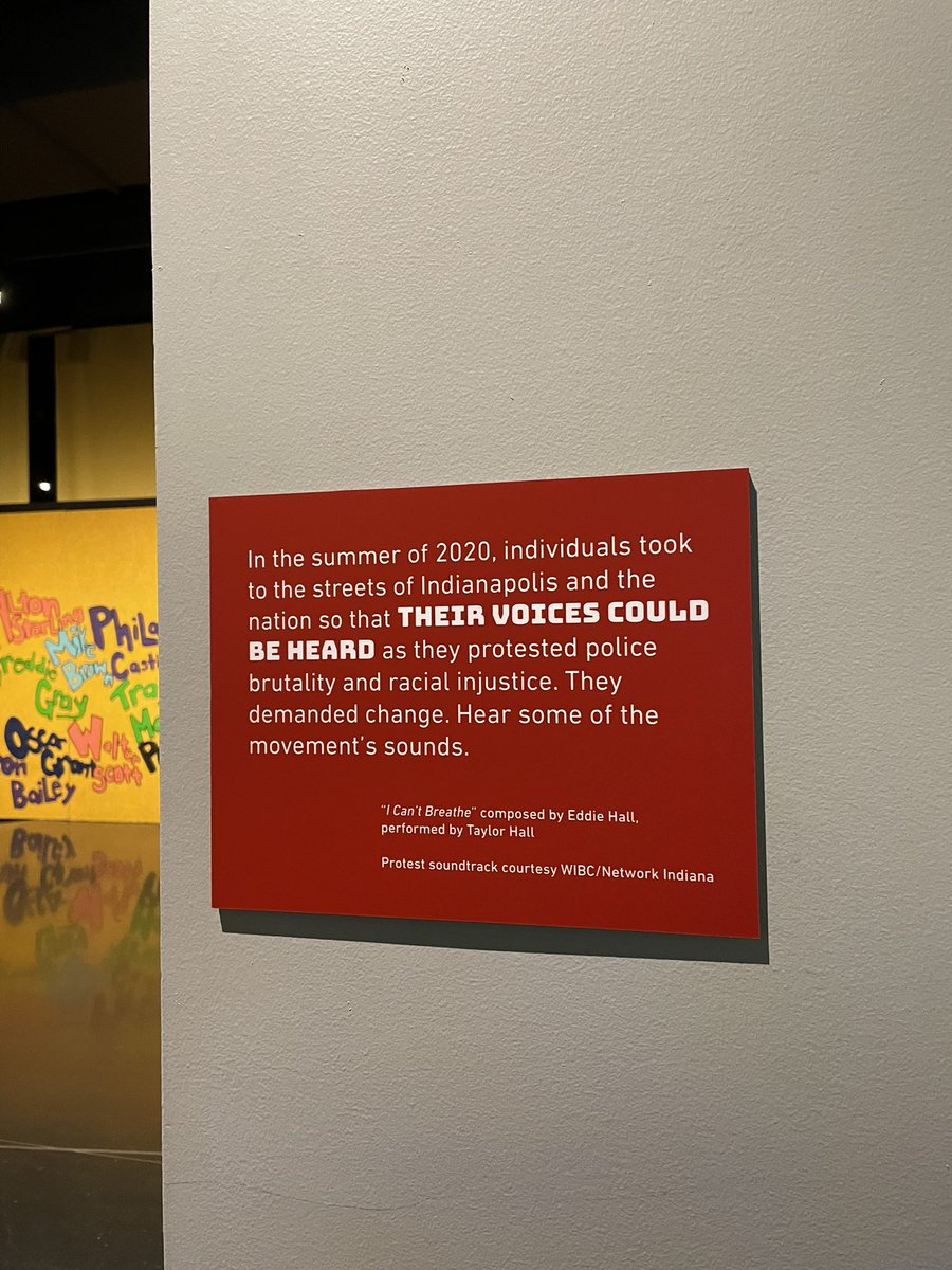 MambaTay's tweet image. Thanks so much to Indiana State Museum for featuring my song in their new Images and Sounds of a Movement exhibit🥺