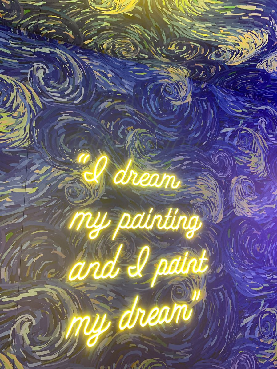 fmason3500's tweet photo. Beyond Van Gogh in Miami uses projection technology to journey into Vincent’s world —- his dreams, words, paintings. Walls flowing in color and shapes, focus into flowers, cafes and landscape masterpieces. Using USA Transportation—-smoothe and stressless—-was divine! https://t.co/GJpFkY2qac