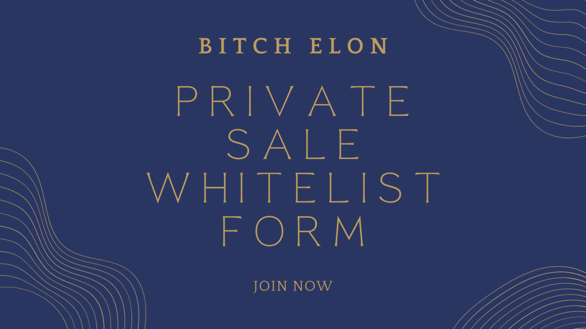Bilon16981328's tweet photo. Cheering megaphone ATTENTION Cheering megaphone
$BILON Private Sale Whitelist Form is live now! Fill the form below to participate in $BILON IDO. #bilon
Whitelist Form: https://t.co/vSfipXD5II…
#Bitchelon #Bilon $Bilon #BNB #Presale #Whitelist #Whitelistopen https://t.co/78sWGzjVBk