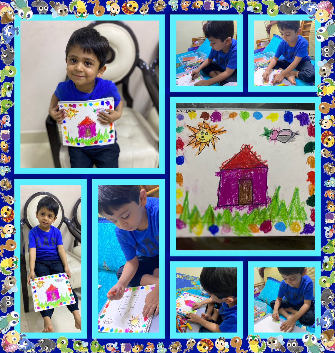 AanavguptaN's tweet photo. #preschool #kidsart #art #kidsactivities #drawing #drawingart #kidcreativity #artwork #crayons #pastelcolor #funatclass #preschoollearning @ashokkp @y_sanjay @ShandilyaPooja @TanuMathur10 @DeeptiChopra7 @sdg4all @AhlconIntl https://t.co/y88fQSGHWO