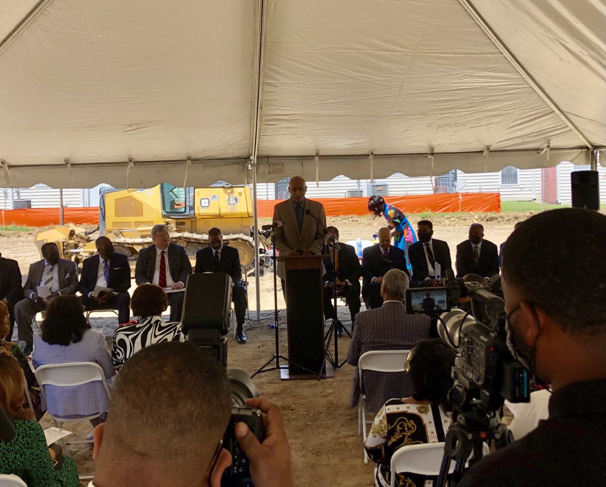 SelfTuckerArch's tweet photo. Photos from yesterday morning's Official Groundbreaking at Pontotoc Townhomes featuring our own Juan Self as a key speaker! We are incredibly excited about seeing this project's completion! https://t.co/uGTL10FjVy