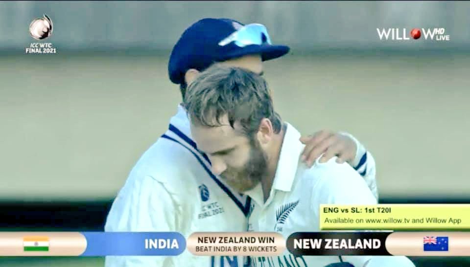 JaweriaNoor0's tweet image. Kane Williamson and his champion side ✨

A big congratulations team new zealand 
A first ever team to win #WTC21final 
#INDvNZ