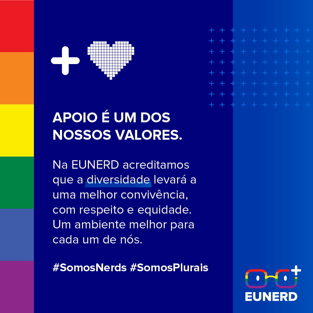 Para diminuir a distância entre as pessoas e a tecnologia, primeiro precisamos fortalecer os laços entre as pessoas. 

#SomosNerds #SomosPlurais