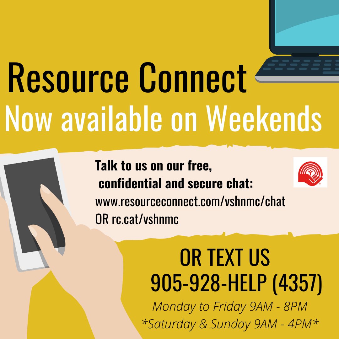 You can now reach one of our trained crisis advocates on weekends through Resource Connect!

Mon-Fri 9am-8pm
Saturday &amp; Sunday 9am-4pm

As always, we are available by phone 24/7 at 1-800-264-6671

#victimserviceshnncfn #victimservices #resourceconnect #help #crisis #victim #crime