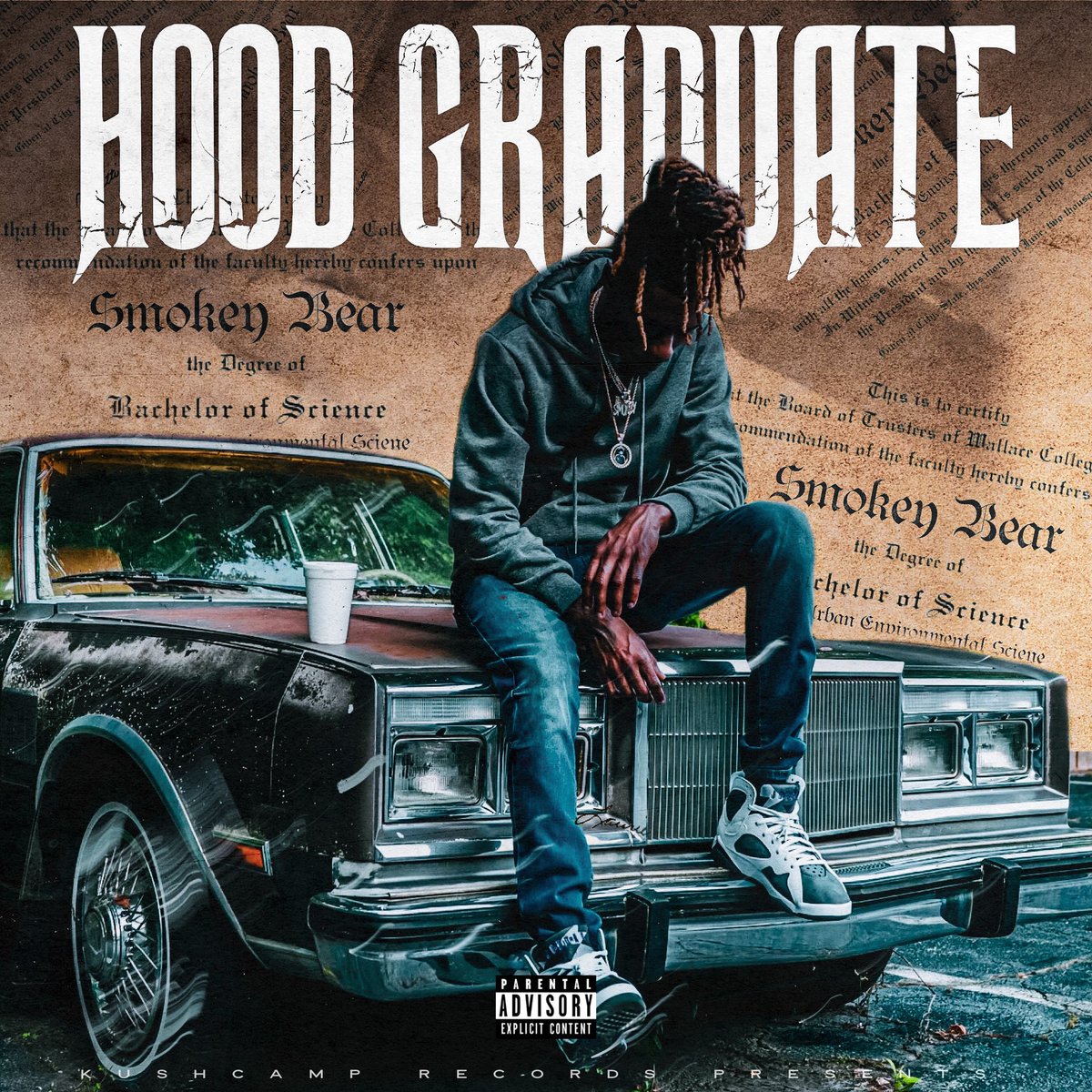 IAmSmokeyBear's tweet photo. #HoodGraduate EP dropping July 6th https://t.co/n2PY7l1ACm