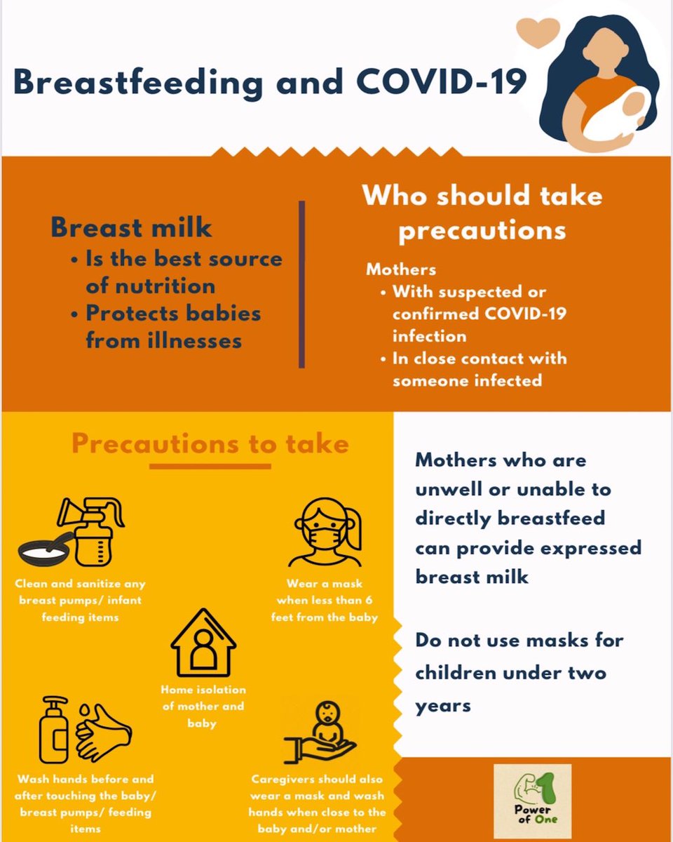 PowerOfOne007's tweet photo. Breast milk is the best for babies! Learn more about breastfeeding during COVID. #breatsfeeding #covid19 https://t.co/Kid1BF57QU https://t.co/HBKriNVEIj