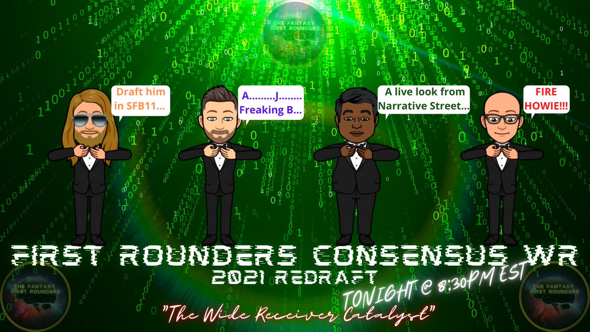 BUFantasyLive's tweet image. 🚨🚨🚨 6/23/21 Outline 🚨🚨🚨

    “The Wide Receiver Catalyst” 

Tonight! Join the team as they work through 75 WRs to give you the #FirstRounder Consensus! 
Sign Ups for the 2nd @StJude Tourney below sign up TODAY!
#FantasyFootball #Redraft #WRs #Rankings @MyFantasyLeague