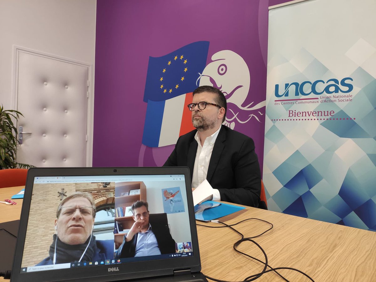 luccarvounas's tweet photo. Une rencontre riche et constructive dans le cadre @unccas avec mon ami #PascalBrice et @florent_gueguen, Président et DG de @FedeSolidarite. Le travail quotidien entre les #ccas et les acteurs associatifs est primordial surtout dans cette période de crise sanitaire et sociale. https://t.co/5BgcBxgedc