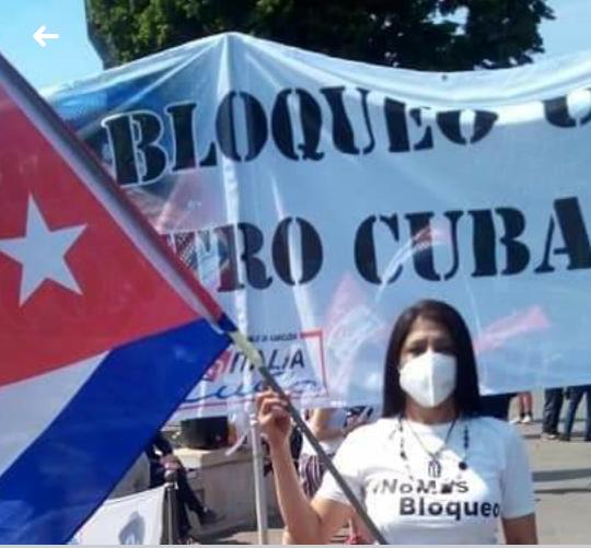 CDI: La Llovizna.  Estado: Bolívar . Nuestra bandera en alto reafirmando. No al bloqueo  .
Cuba va por todo #NoMasBloqueo