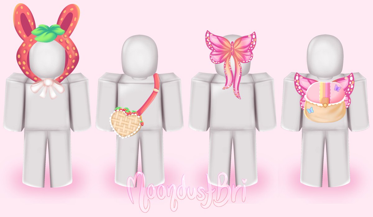 💖Here are some Cottagecore strawberry and butterfly UGC concepts for @Martin_Rblx2🍓🦋✨