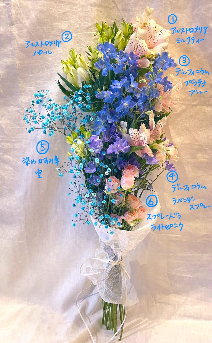 ブーケ 花束 ❁.*・゜ 米津玄師 Pale Blue 一点物 MVの花