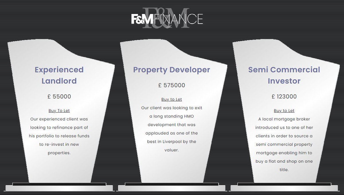 fandmfinance's tweet image. Some of our recent secured finance deals including a #buytolet for a top HMO development in #Liverpool.

#propertyfinance #propertyinvestment #realestateinvestor #propertydeveloper