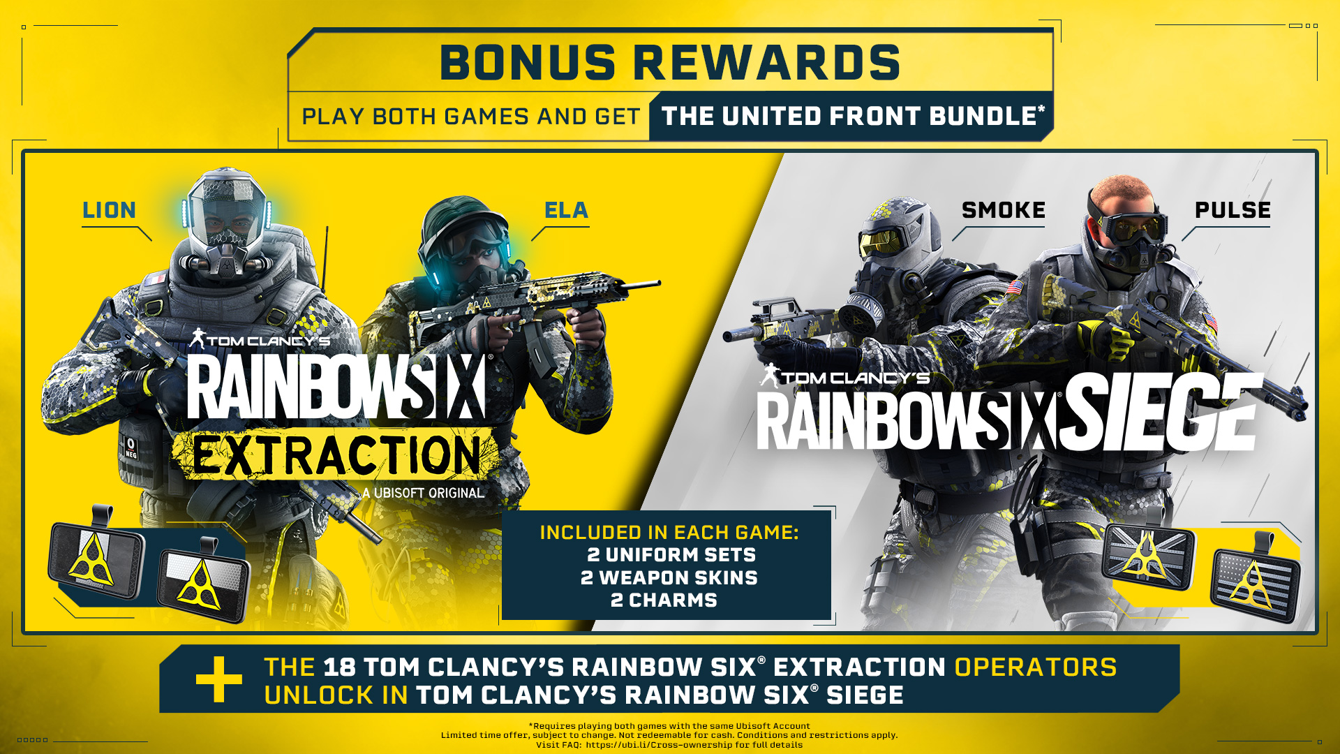 تويتر \ Rainbow 6 Siege UK على تويتر: "Unite against the enemy 💪 Operators  of #RainbowSixSiege, will you overcome the alien threat in Rainbow Six  Extraction UK? Join forces and play both