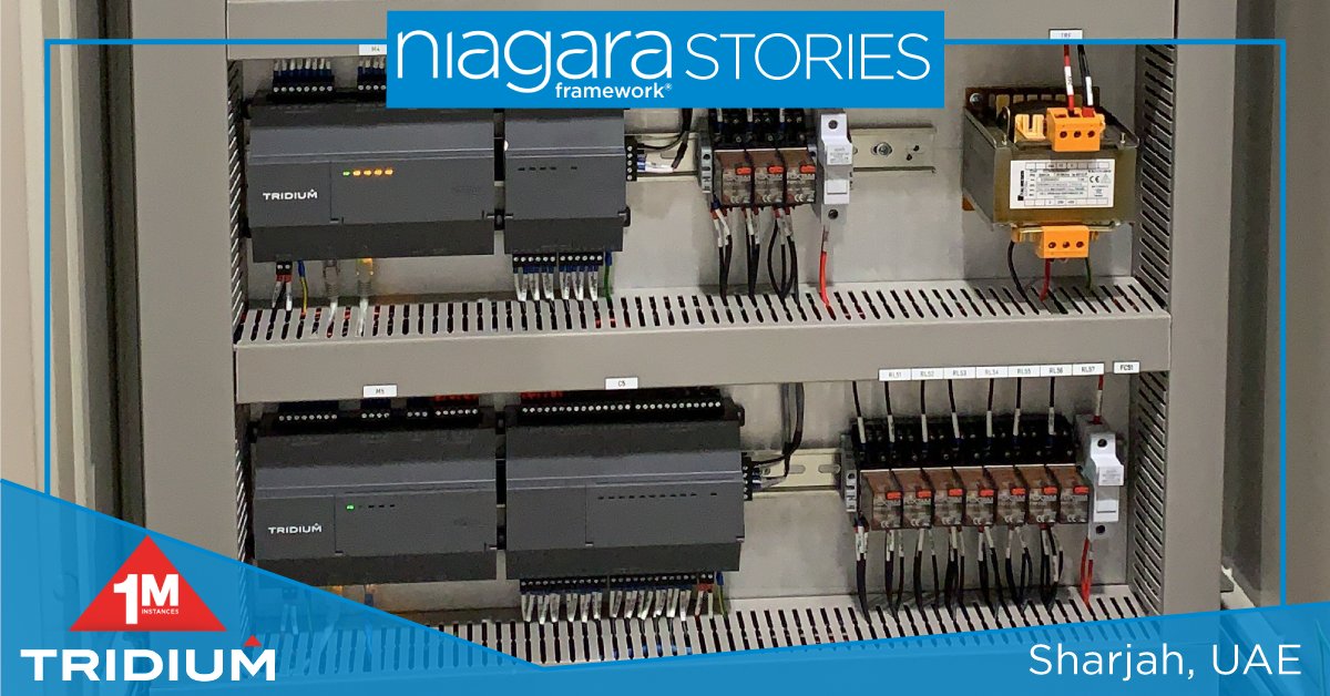 TridiumInc's tweet image. 1 MILLION INSTANCES OF NIAGARA! This install included Niagara 4, multiple Niagara Edge 10s and IO-Rs as part of a BMS project in UAE. Show us your panel and join the celebration! tridium.com/us/en/1m-insta… #1MillionInstancesofNiagara #NiagaraFramework