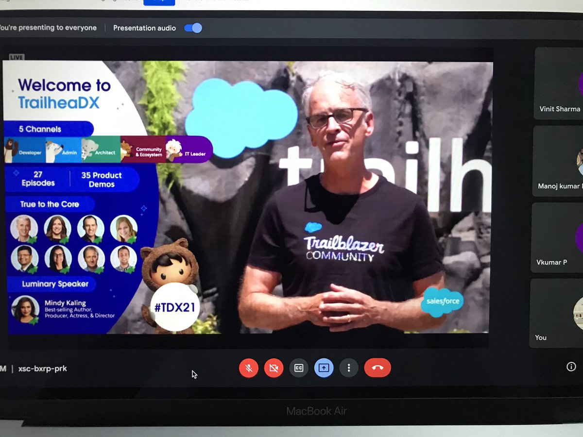 #TDX21 Watch Party <a href="/meerutSFUG/">Meerut Salesforce UG</a> <a href="/digitalbhardwaj/">Shubham Bhardwaj 🇮🇳</a> <a href="/trailhead/">Trailhead</a> <a href="/salesforce/">Salesforce</a> <a href="/parkerharris/">Parker Harris</a>