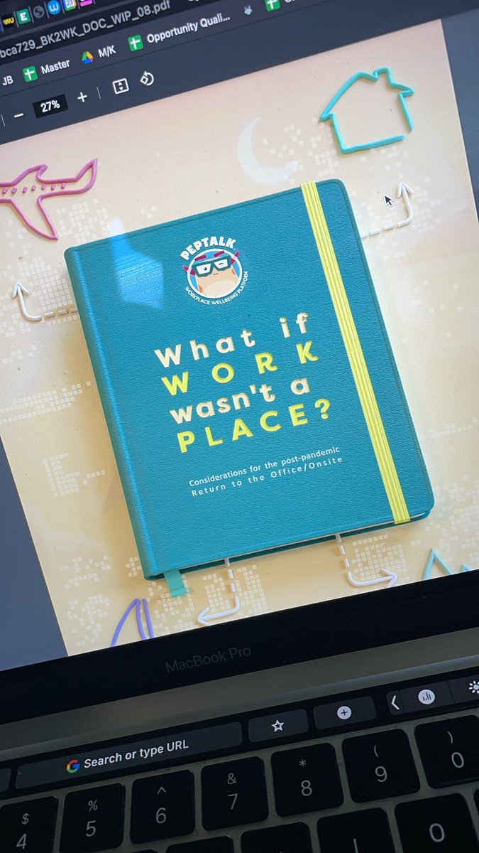 Hot of the Press 🔥 Brilliant work from @shelley + @PeptalkHQ in producing this really brilliant and particular guide. “What if work wasn’t a place” DM if interested in a digital copy 💪👍