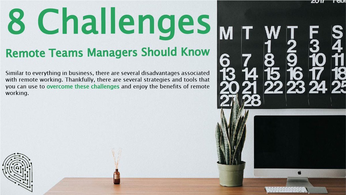 8 Challenges Remote Teams Managers Should Know 🙌 bit.ly/3xCV88k

#Management #RemoteTeam #WorkingFromHome #Work #OnlineCommunity